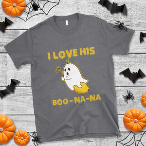 Halloween Couple Matching T Shirt I Love His Boo-na-na TS09 Charcoal Print Your Wear