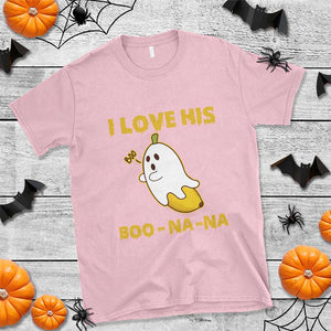 Halloween Couple Matching T Shirt I Love His Boo-na-na TS09 Light Pink Print Your Wear