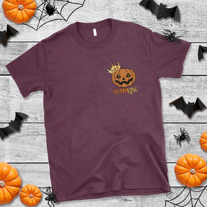 Halloween Couple Matching T Shirt Pumpking Funny Spooky Pumpkin TS09 Maroon Print Your Wear