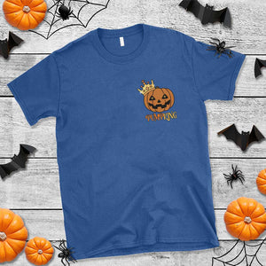 Halloween Couple Matching T Shirt Pumpking Funny Spooky Pumpkin TS09 Royal Blue Print Your Wear