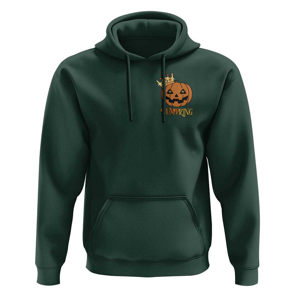 Halloween Couple Matching Hoodie Pumpking Funny Spooky Pumpkin TS09 Dark Forest Green Print Your Wear