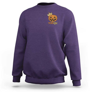 Halloween Couple Matching Sweatshirt Pumpking Funny Spooky Pumpkin TS09 Purple Print Your Wear