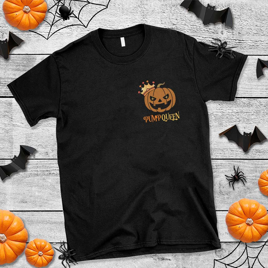 Halloween Couple Matching T Shirt Pumpqueen Funny Spooky Pumpkin TS09 Black Print Your Wear