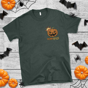 Halloween Couple Matching T Shirt Pumpqueen Funny Spooky Pumpkin TS09 Dark Forest Green Print Your Wear