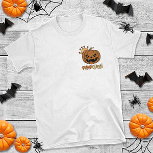 Halloween Couple Matching T Shirt Pumpqueen Funny Spooky Pumpkin TS09 White Print Your Wear