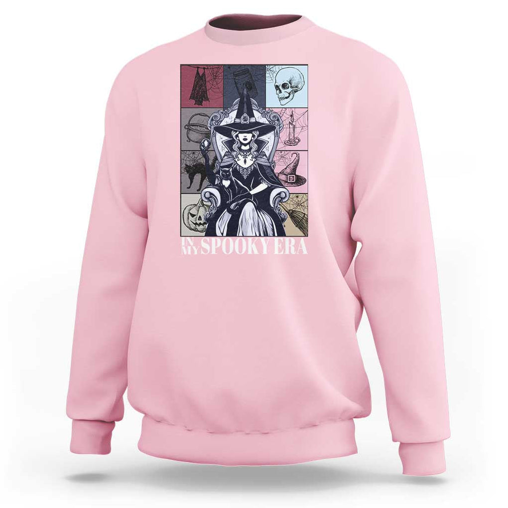 Halloween Witch Sweatshirt In My Spooky Era TS09 Light Pink Print Your Wear