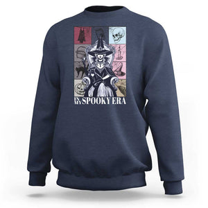 Halloween Witch Sweatshirt In My Spooky Era TS09 Navy Print Your Wear
