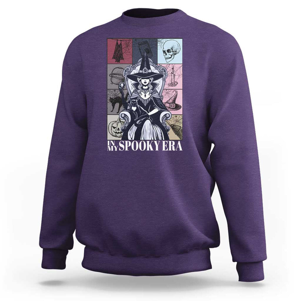 Halloween Witch Sweatshirt In My Spooky Era TS09 Purple Print Your Wear