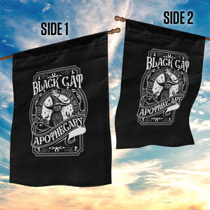 Black Cat Witch Garden Flag Salem Apothecary Graphic Halloween TS09 Print Your Wear