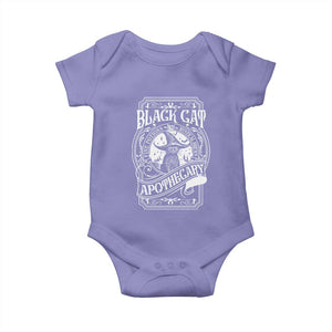 Black Cat Witch Baby Onesie Salem Apothecary Graphic Halloween TS09 Violet Print Your Wear