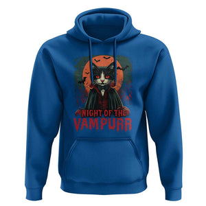 Halloween Vampire Cat Hoodie Night Of The Vampurr TS09 Royal Blue Print Your Wear