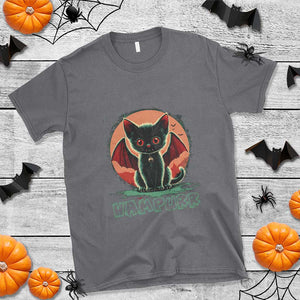 Halloween Vampurr Vampire Cat T Shirt TS09 Charcoal Print Your Wear