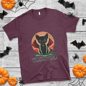 Halloween Vampurr Vampire Cat T Shirt TS09 Maroon Print Your Wear