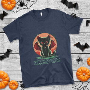 Halloween Vampurr Vampire Cat T Shirt TS09 Navy Print Your Wear