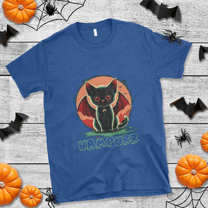 Halloween Vampurr Vampire Cat T Shirt TS09 Royal Blue Print Your Wear