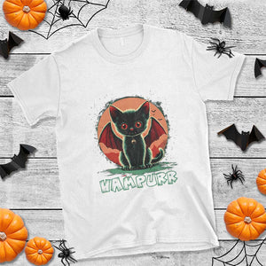 Halloween Vampurr Vampire Cat T Shirt TS09 White Print Your Wear