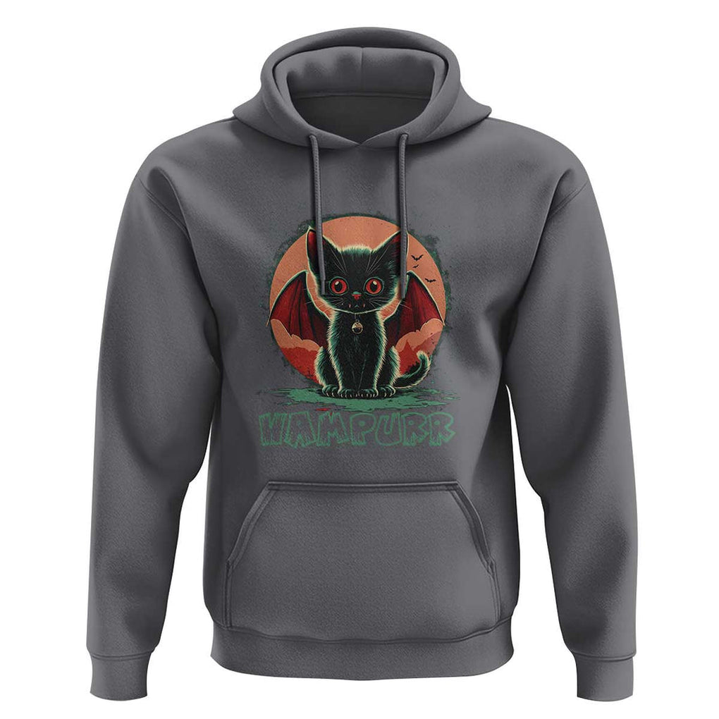 Halloween Vampurr Vampire Cat Hoodie TS09 Charcoal Print Your Wear