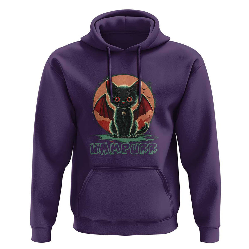 Halloween Vampurr Vampire Cat Hoodie TS09 Purple Print Your Wear