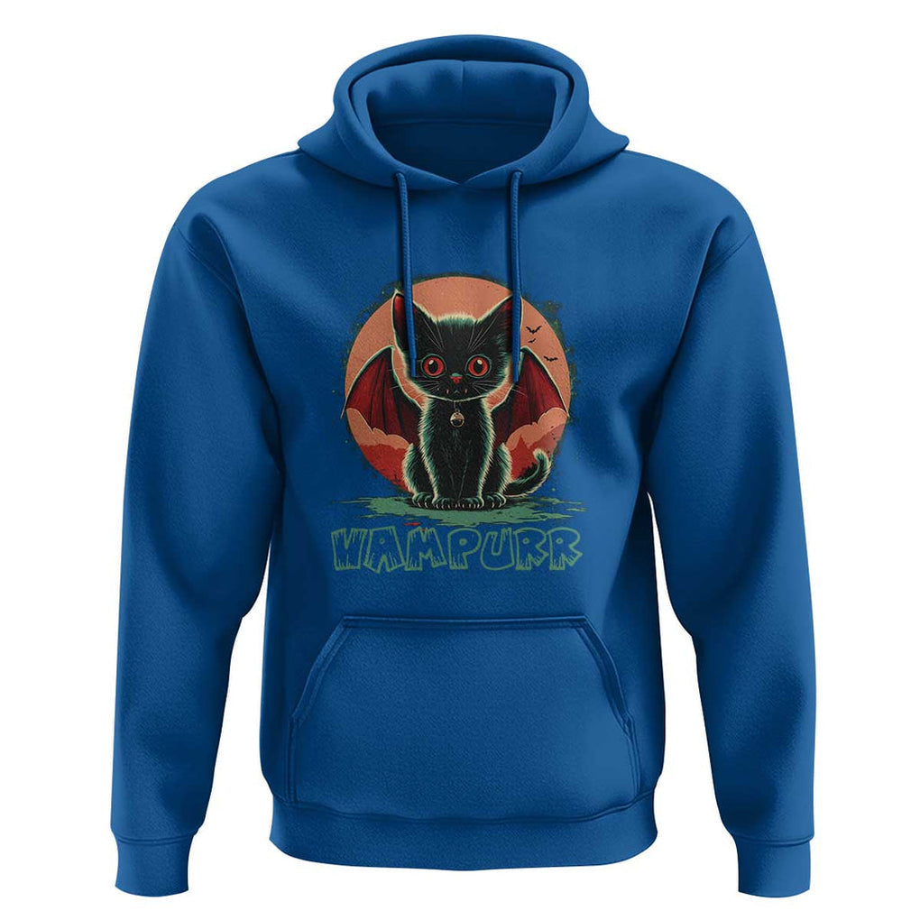 Halloween Vampurr Vampire Cat Hoodie TS09 Royal Blue Print Your Wear
