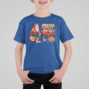 Funny Halloween Hip Hop T Shirt For Kid Creep It Real Cool Ghost Old School TS09 Royal Blue Print Your Wear