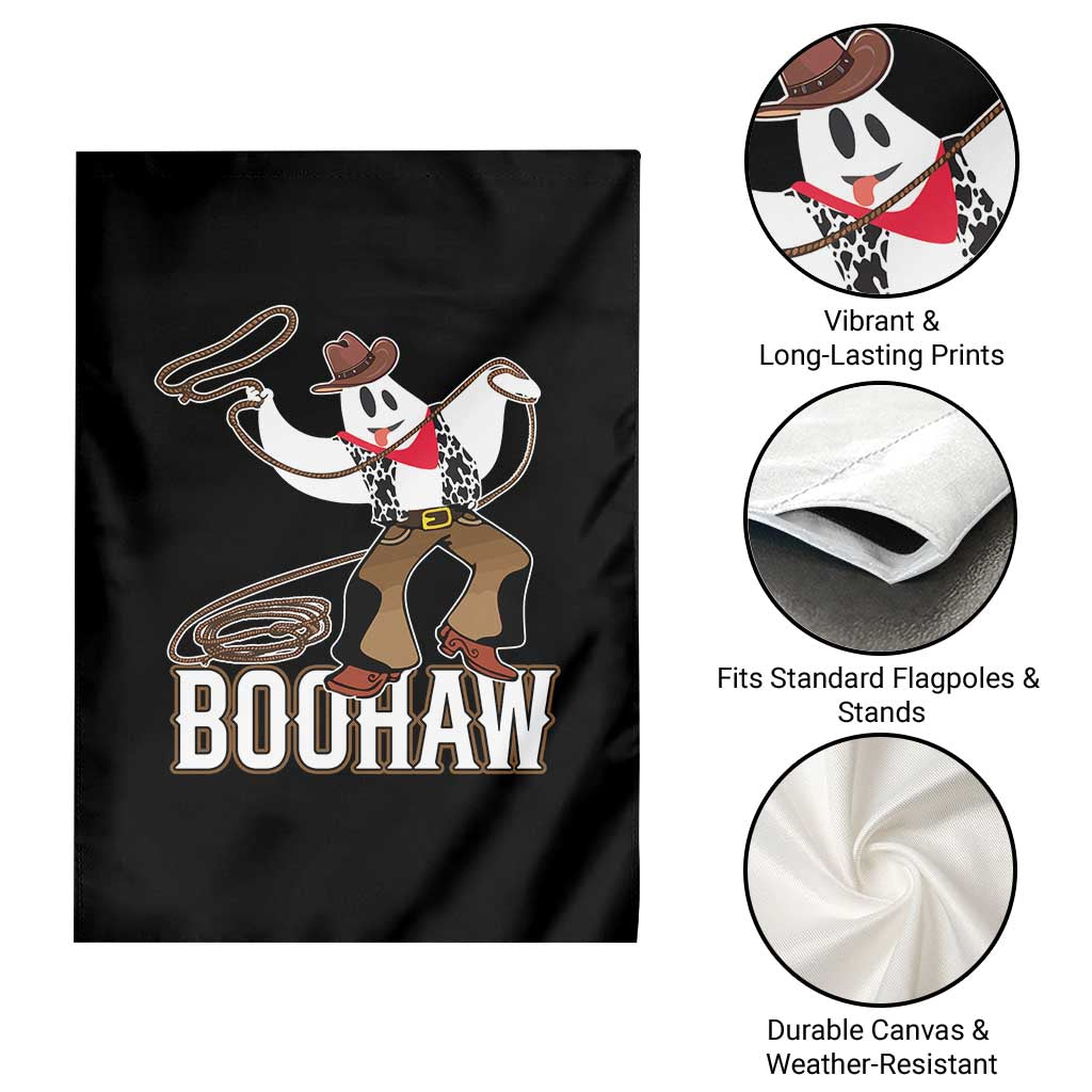 Halloween Cowboy Garden Flag BooHaw Western Ghost TS09 Print Your Wear
