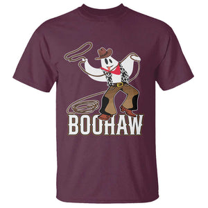 Halloween Cowboy T Shirt BooHaw Western Ghost TS09 Maroon Print Your Wear