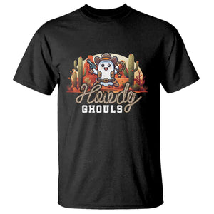 Halloween Cowboy T Shirt Howdy Ghouls Funny Western Ghost TS09 Black Print Your Wear