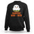 Funny Halloween Sweatshirt Cheese Boo-ger Cute Hamburger Ghost TS09 Black Print Your Wear