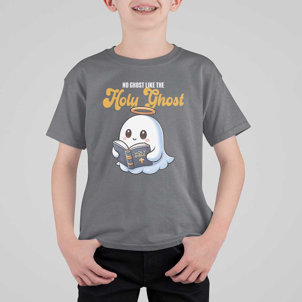 Funny Halloween Christian T Shirt For Kid No Ghost Like The Holy Ghost TS09 Charcoal Print Your Wear
