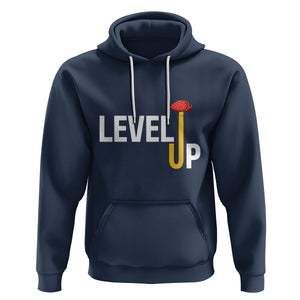 Level Up Mushroom Grow Your Own Way Hoodie TS09 Navy Printyourwear