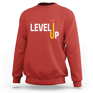 Level Up Mushroom Grow Your Own Way Sweatshirt TS09 Red Printyourwear