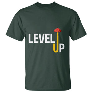 Level Up Mushroom Grow Your Own Way T Shirt TS09 Dark Forest Green Printyourwear