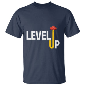 Level Up Mushroom Grow Your Own Way T Shirt TS09 Navy Printyourwear