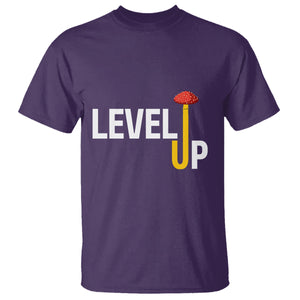 Level Up Mushroom Grow Your Own Way T Shirt TS09 Purple Printyourwear