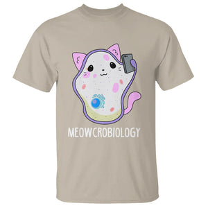 Meowcrobiology Microscopic Cats Science Pet School Biology T Shirt TS09 Sand Printyourwear