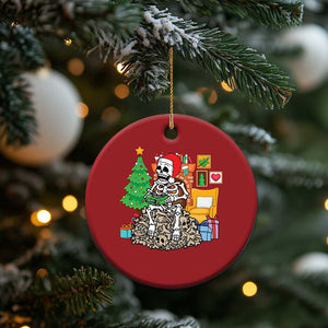 Christmas Gamer Skeleton Gaming Christmas Ornament TS09 Print Your Wear