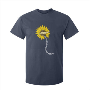 Be Kind T Shirt For Kid In A World Where You Can Be Anything Sunflower TS09 Navy Print Your Wear