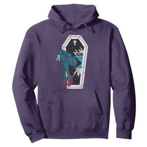 Creepy Halloween Hoodie Sexy Zombie Legs Flash Tattoo Coffin TS09 Purple Print Your Wear