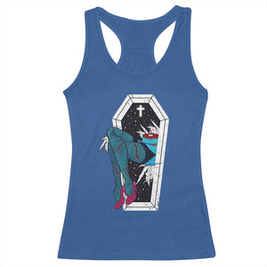 Creepy Halloween Racerback Tank Top Sexy Zombie Legs Flash Tattoo Coffin TS09 Royal Blue Print Your Wear