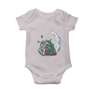 Funny Alien Ink Astronaut Outer Space Baby Onesie TS09 Ice Gray Print Your Wear