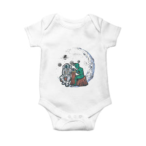 Funny Alien Ink Astronaut Outer Space Baby Onesie TS09 White Print Your Wear