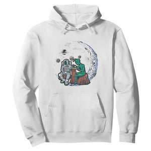 Funny Alien Ink Astronaut Outer Space Hoodie TS09 White Print Your Wear