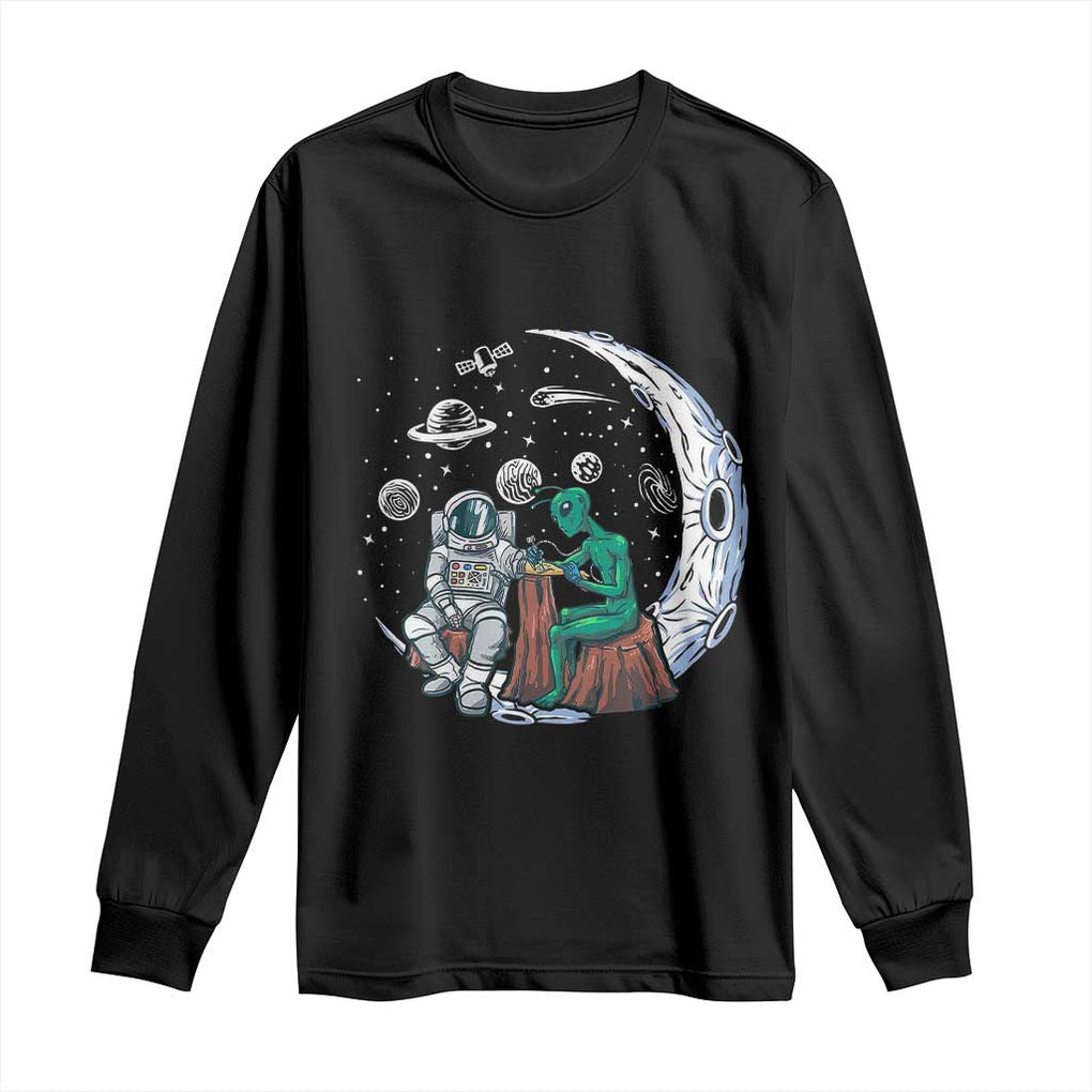 Funny Alien Ink Astronaut Outer Space Long Sleeve Shirt TS09 Black Print Your Wear