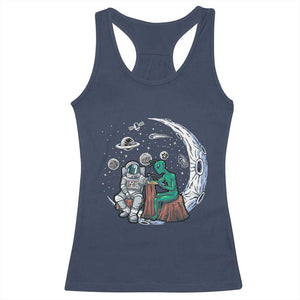 Funny Alien Ink Astronaut Outer Space Racerback Tank Top TS09 Navy Print Your Wear