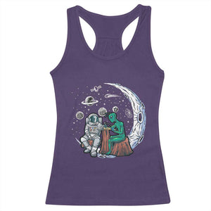 Funny Alien Ink Astronaut Outer Space Racerback Tank Top TS09 Purple Print Your Wear