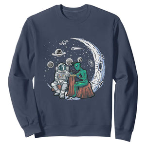 Funny Alien Ink Astronaut Outer Space Sweatshirt TS09 Navy Print Your Wear