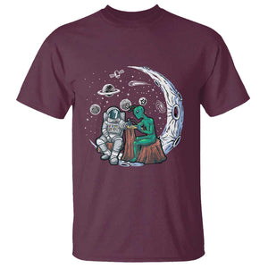 Funny Alien Ink Astronaut Outer Space T Shirt TS09 Maroon Print Your Wear