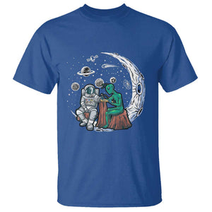 Funny Alien Ink Astronaut Outer Space T Shirt TS09 Royal Blue Print Your Wear