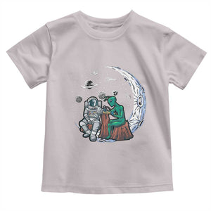 Funny Alien Ink Astronaut Outer Space Toddler T Shirt TS09 Ice Gray Print Your Wear