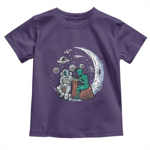 Funny Alien Ink Astronaut Outer Space Toddler T Shirt TS09 Purple Print Your Wear